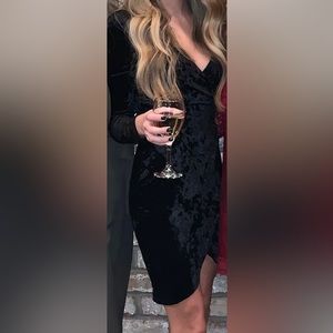 Velvet black dress